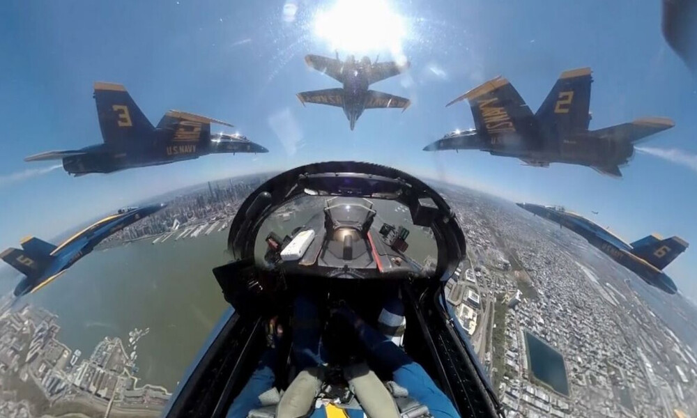 Ετσι βλέπουν τον... κόσμο οι πιλότοι των μαχητικών αεροσκαφών! (video)