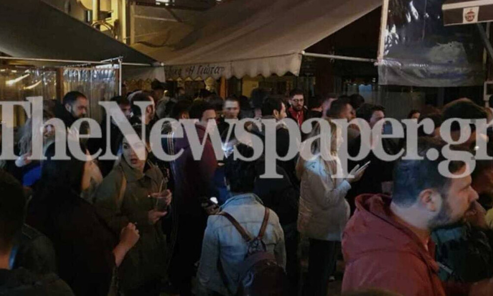 Οι εικόνες που προκάλεσαν την οργή Χαρδαλιά: «Μάχη» για ένα ποτό στο Βόλο