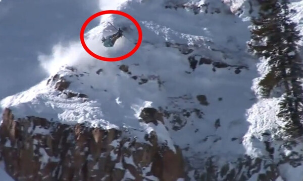 Σκιέρ δεν υπολόγισε σωστά τη διαδρομή και είχε σοκαριστικό ατύχημα (video)