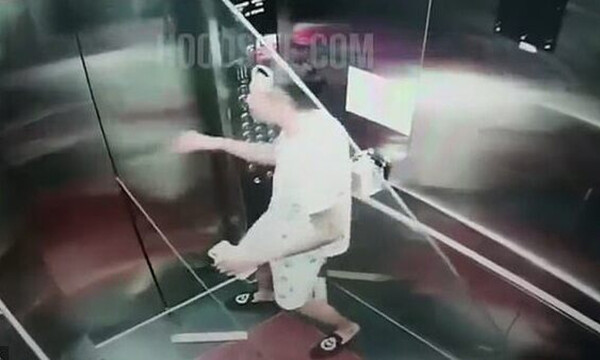 Πήγαν να βάλουν τζάμι σε ασανσέρ αλλά δεν χωρούσε - Απίστευτο από που έγινε μόλις ξεκίνησε (video)