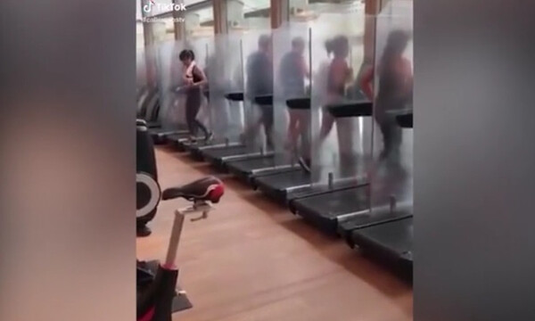 Απίστευτες εικόνες - Έτσι ανοίγουν και πάλι τα γυμναστήρια που μοιάζουν με κλινικές (photos+video)