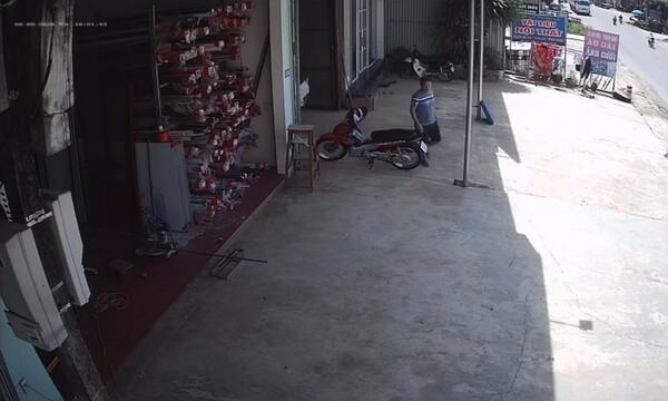 Βγήκε από το γκαράζ - Δευτερόλεπτα μετά συνέβη κάτι απίστευτο! (video)