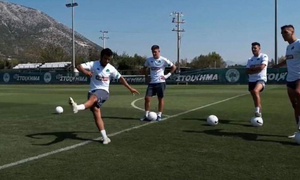 Οι παίκτες του Παναθηναϊκού σε ένα διασκεδαστικό τεστ ευστοχίας (video)