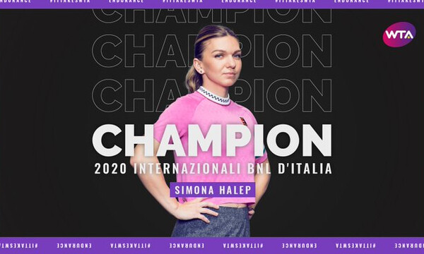Italian Open: Νικήτρια στην «αιώνια πόλη» η Σιμόνα Χάλεπ, μετά την απόσυρση της Καρολίνα Πλίσκοβα