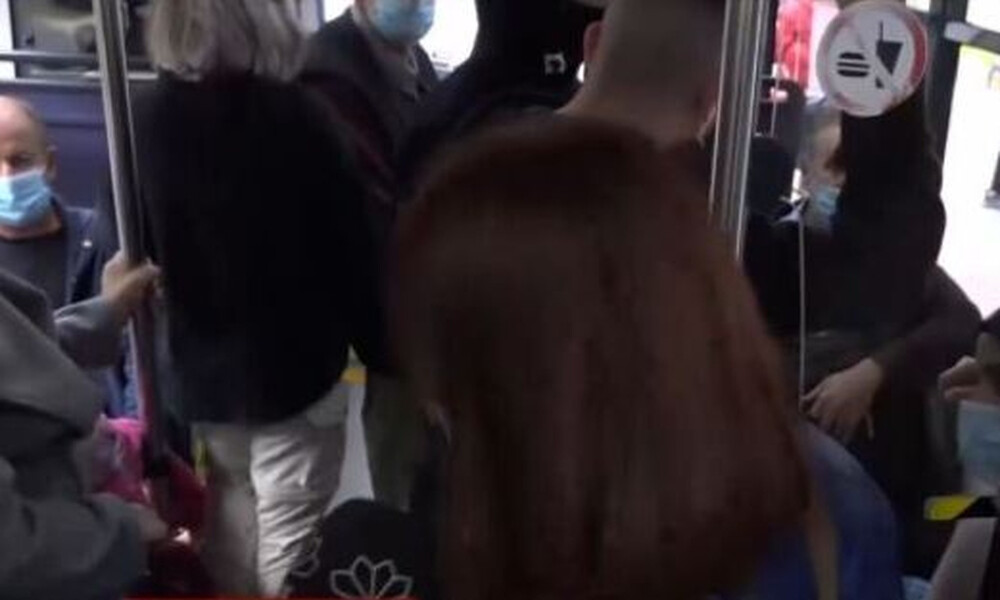 Κορονοϊός: Χαμός στα λεωφορεία – «Βάσω στάση» (video)