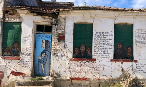 Ο 71χρονος «γκραφιτάς» που γέμισε με ζωγραφιές χωριό στην Πιερία (photos)
