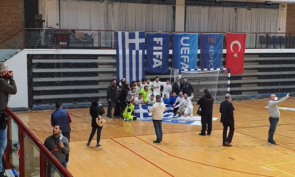Ελλάδα-Τουρκία 1-1: «Χρυσή» ισοπαλία και πρόκριση για την Εθνική Futsal (photos+video)