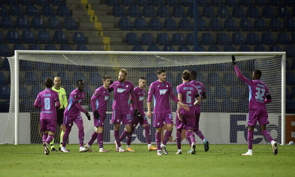 Europa League - 12ος όμιλος: Προκρίθηκε η Χόφενχαϊμ, μια ανάσα μακριά ο Ερυθρός Αστέρας