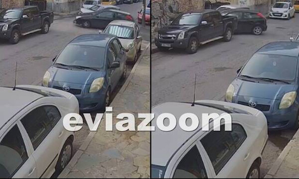 Χαλκίδα: Η στιγμή που οδηγός περνάει «STOP» και συγκρούεται σφοδρά με διερχόμενο όχημα (vid)