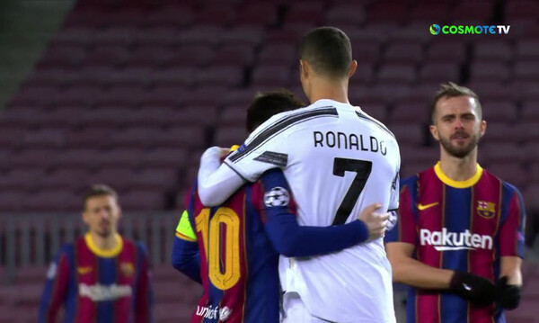 Champions League: Η αγκαλιά Μέσι και Ρονάλντο στο «Καμπ Νόου» (video)