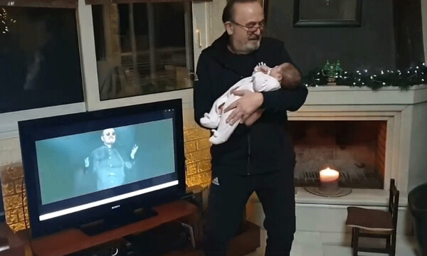 Δείτε για πρώτη φορά τον Σταμάτη Γονίδη να χορεύει με την τριών μηνών κόρη του!