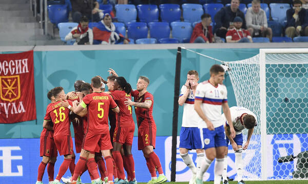 Euro 2020: Βέλγιο-Ρωσία 3-0 – Τα highlights από το πάρτι της παρέας του Λουκάκου! (video+photos)
