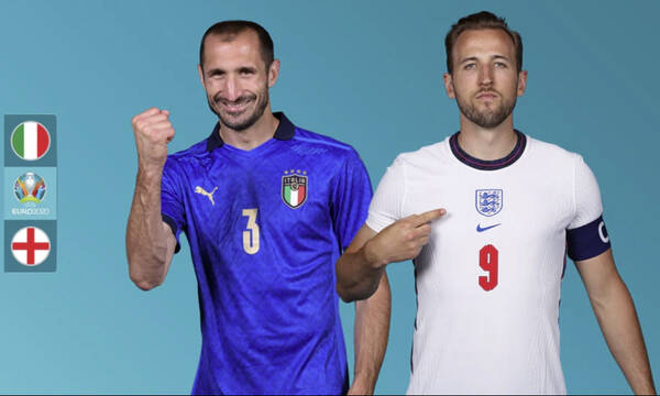 Τελικός Euro 2020: Και τώρα οι δυο τους - «Μάχη» Ιταλίας και Αγγλίας με φόντο το τρόπαιο 