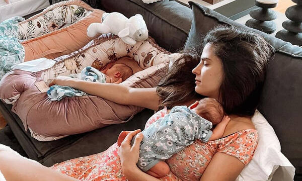 Χριστίνα Μπόμπα: Η αδημοσίευτη φωτογραφία μέσα από το μαιευτήριο, πριν την καισαρική!