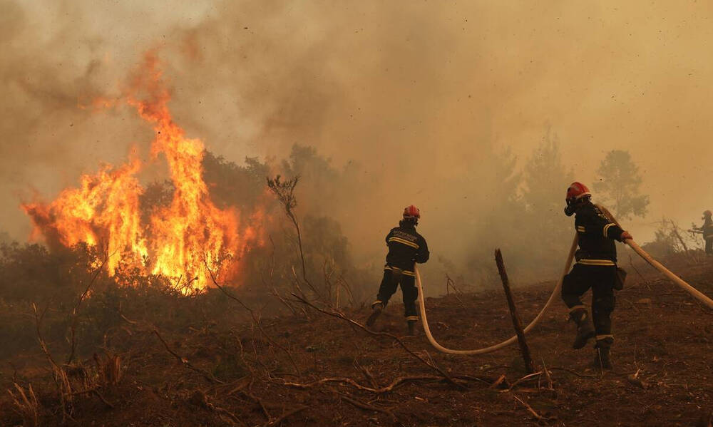 Φωτιά Εύβοια - Μήνυμα του 112: «Εκκενώστε την Αβγαριά προς Ιστιαία»