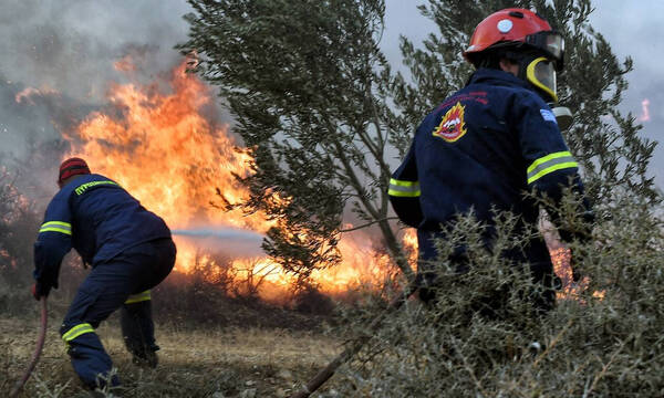 Συνεχίζεται η μάχη με τις φλόγες σε Γορτυνία, Αρχαία Ολυμπία και Ακροκόρινθο