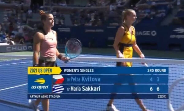 US Open: Ασταμάτητη η Σάκκαρη - Προκρίθηκε στους «16»