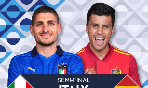 Ιταλία - Ισπανία: Ρεκόρ από Γκάβι - Οι ενδεκάδες του ημιτελικού του Nations League (video+photos)