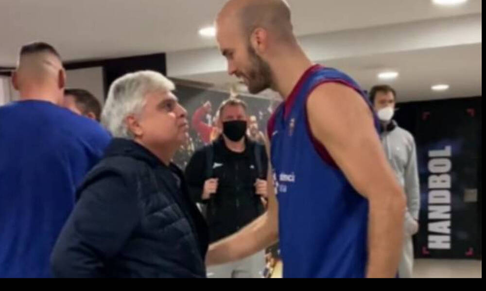 Euroleague: Συναντήθηκαν Καλάθης-Παπαδόπουλος στη Βαρκελώνη (video)