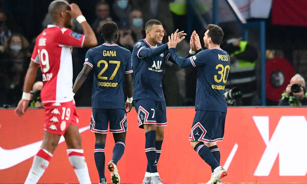 Ligue 1: Ο Εμπαπέ καθάρισε για την Παρί Σεν Ζερμέν το ντέρμπι με τη Μονακό (vid+photos)