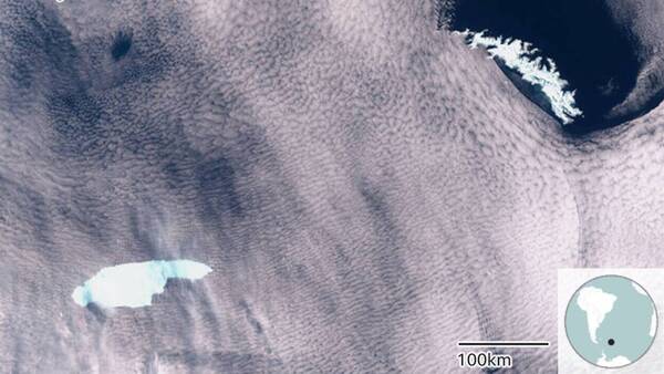 A68: Το θηριώδες παγόβουνο ρίχνει ποσότητες νερού - ρεκόρ στους ωκεανούς