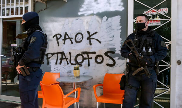 Δολοφονία Άλκη: «Λουκέτο» στον σύνδεσμο του ΠΑΟΚ στην Αθήνα (photos)