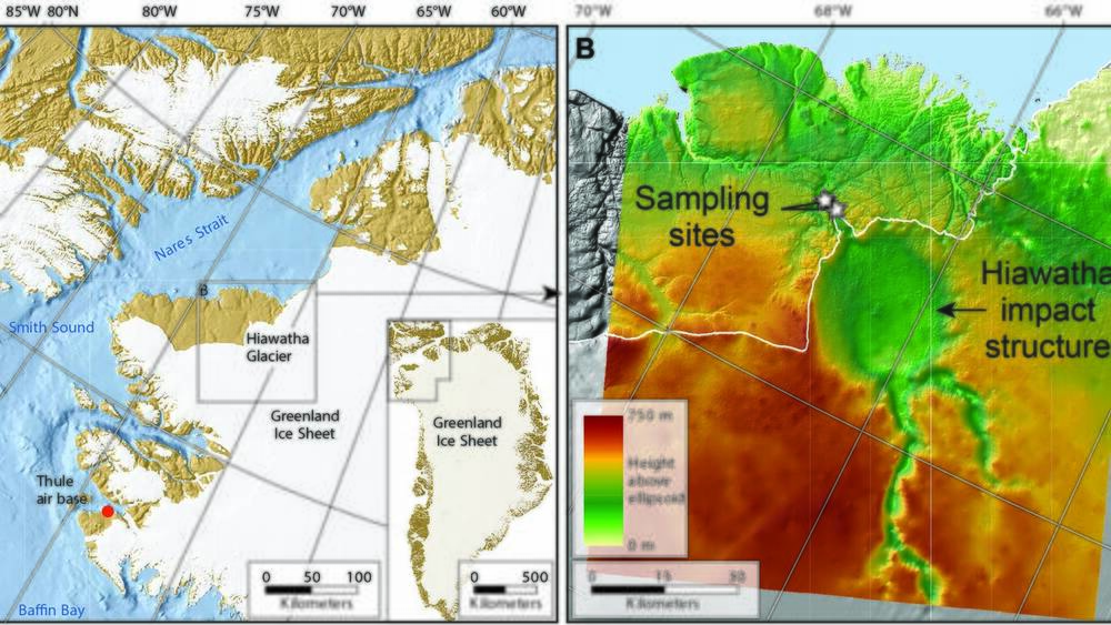 Κρατήρας 31 χιλιομέτρων κάτω από τους πάγους της Γροιλανδίας προκλήθηκε από πτώση μετεωρίτη