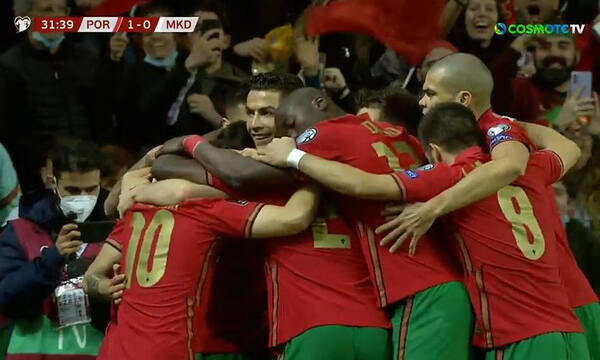 Πορτογαλία-Σκόπια: Ρονάλντο και Μπρούνο «έκρυψαν» τη μπάλα και 1-0 (video)
