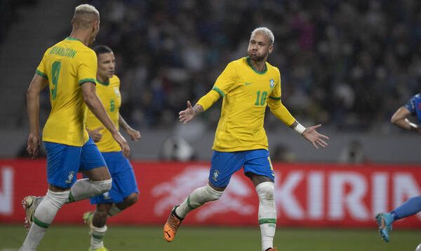 Φιλική νίκη η Βραζιλία κόντρα στην Ιαπωνία - Απειλεί τον Πελέ ο σκόρερ Νεϊμάρ!