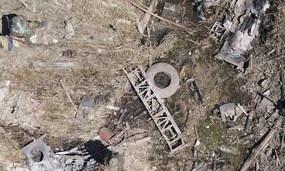 Πτώση αεροσκάφους στην Καβάλα: Αποκλειστικό βίντεο από τις έρευνες για τα βλήματα