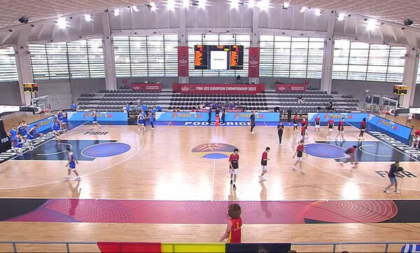 Live streaming Βέλγιο - Ελλάδα για το Eurobasket U20