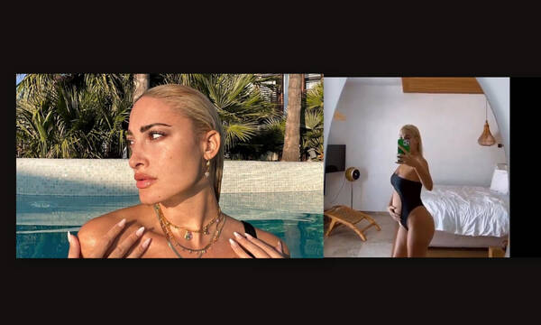 Ιωάννα Τουνη: Έβαλε το πιο stylish μαγιό και δείχνει τη φουσκωμένη της κοιλίτσα (video)