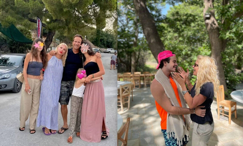 Ελένη Μενεγάκη: Η οικογενειακή φώτο από τις διακοπές αγκαλιά με τα παιδιά και τον Μάκη της