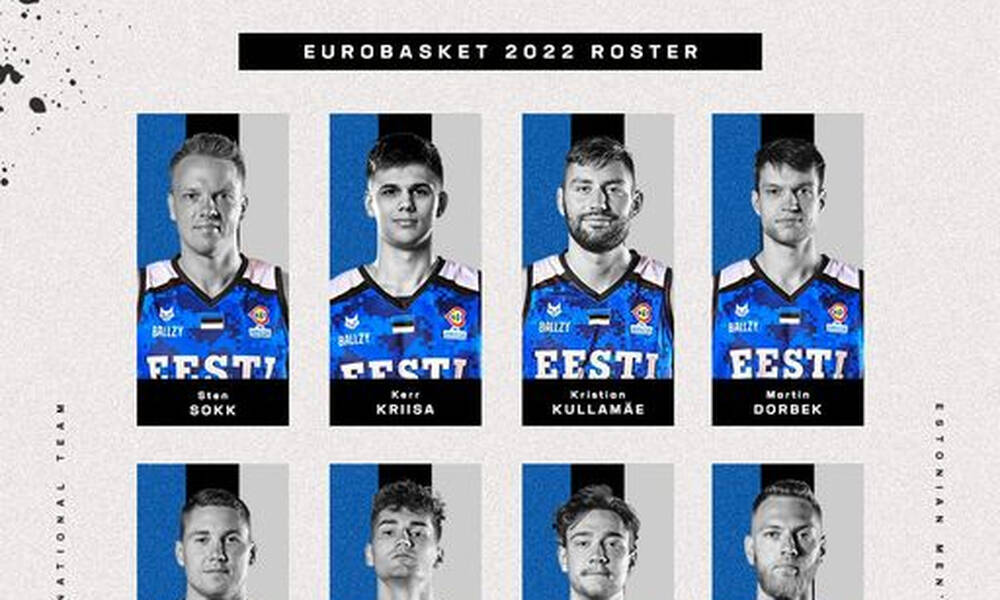 Eurobasket 2022: Η δωδεκάδα της Εσθονίας 