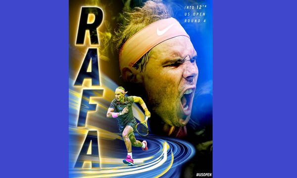 US Open: Στους «16» ο Ράφα Ναδάλ για 12η φορά στην καριέρα του, διευρύνοντας το 22-0 σε Grand Slam 