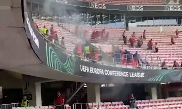 Conference League: Χαμός πριν το Νις-Κολωνία - Οπαδός έπεσε από την κερκίδα (videos)