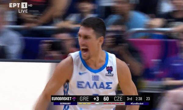 Eurobasket 2022: Το τρίποντο του Λαρεντζάκη που έδωσε ώθηση στην Εθνική (video)