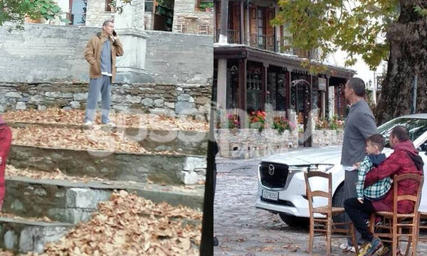Σωτήρης Κοντιζάς: Στο Πήλιο με το κινητό... σκουλαρίκι - Αποκλειστικές φωτογραφίες