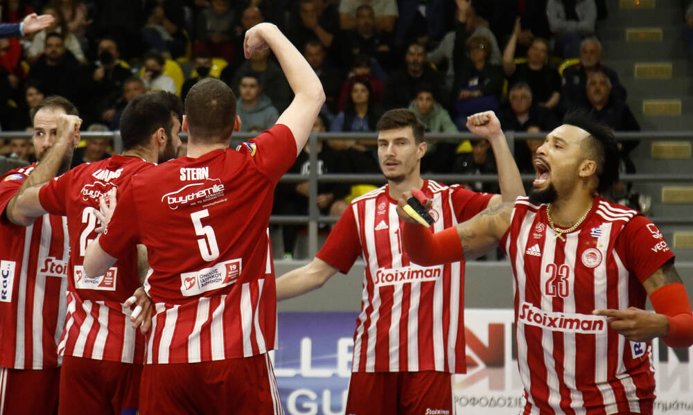 Volley League ανδρών: Συνεχίζει αήττητος ο Ολυμπιακός - Πέρασε κι από τα Καλύβια 