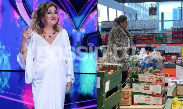 Κωνσταντινίδου: Με λεοπάρ γούνα και χωρίς ίχνος μακιγιάζ