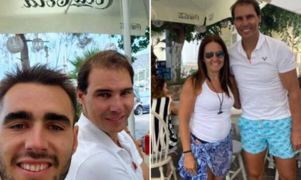 Ο θρυλικός Ράφα Ναδάλ στον Πόρο! - Φωτογραφήθηκε με φίλους του τένις από το νησί