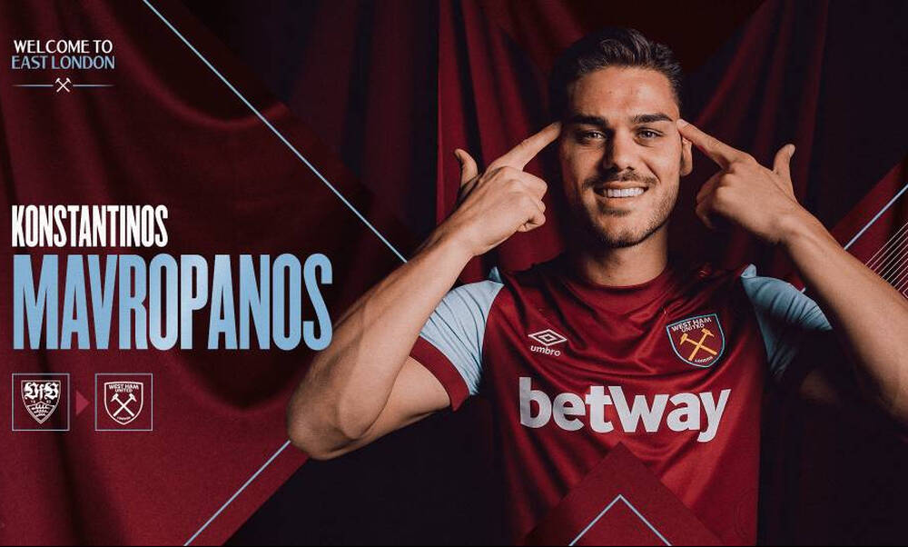 Μεταγραφές, Έλληνες εξωτερικού: Επίσημο! Ο Ντίνος Μαυροπάνος στη Γουέστ Χαμ με φόντο την Ακρόπολη