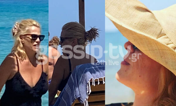 H Τζένη Μπότση με την κόρη της στην Ικαρία