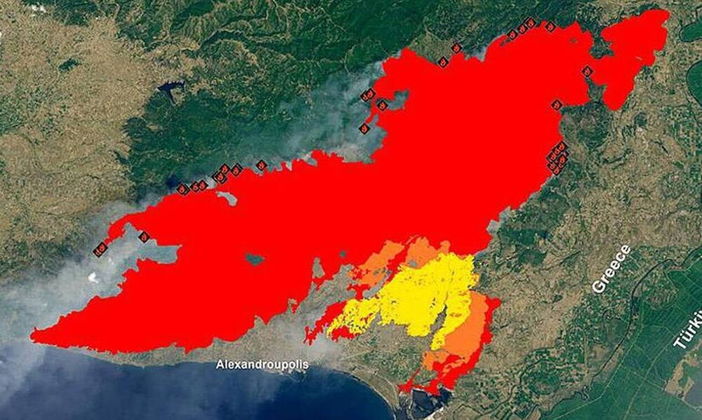 Copernicus για φωτιές: Στον Έβρο η πιο καταστροφική πυρκαγιά στην Ευρώπη
