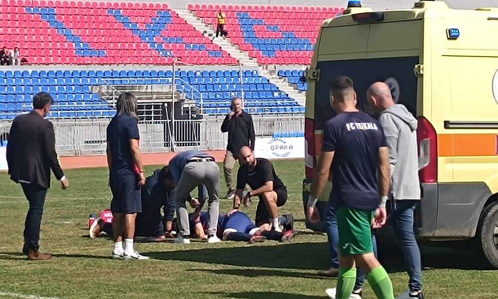 Γ' Εθνική: «Πάγωσαν» στα Τρίκαλα - Κατέρρευσε ποδοσφαιριστής και μεταφέρθηκε στο νοσοκομείο