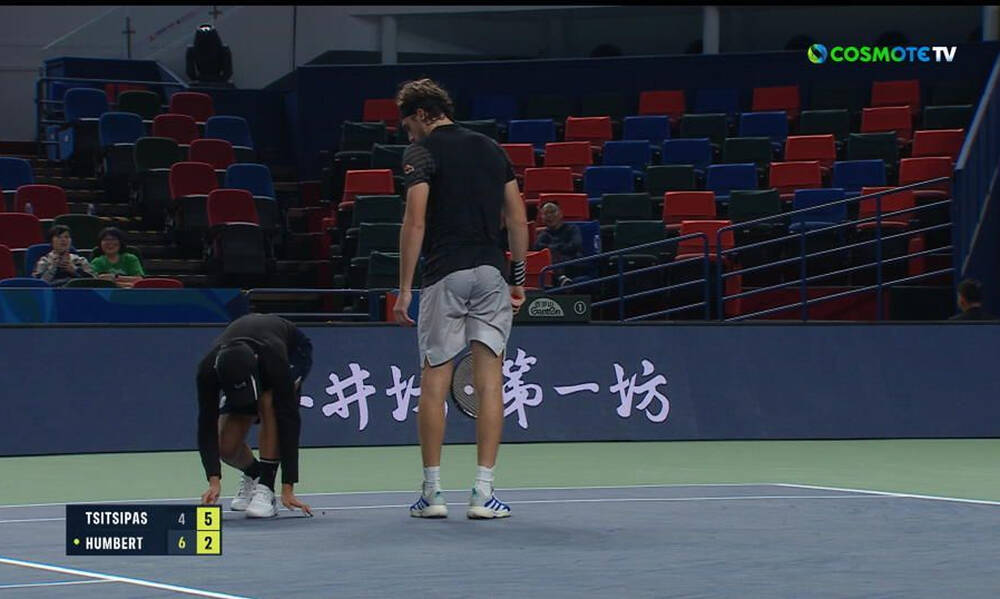 Στέφανος Τσιτσιπάς: Πεταλούδα εισέβαλε στο court και διέκοψε τον αγώνα του! (vid)