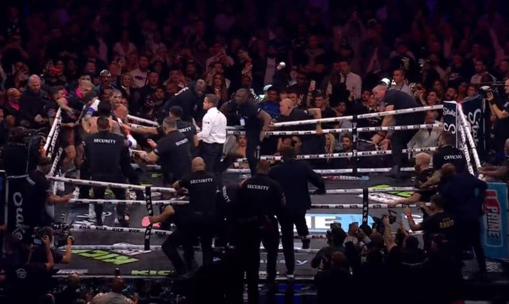 Πυγμαχία: Χάος στο ρινγκ! Μπουνιές και μετά το τέλος του Πολ – Ντάνις | Δείτε video με όσα έγιναν