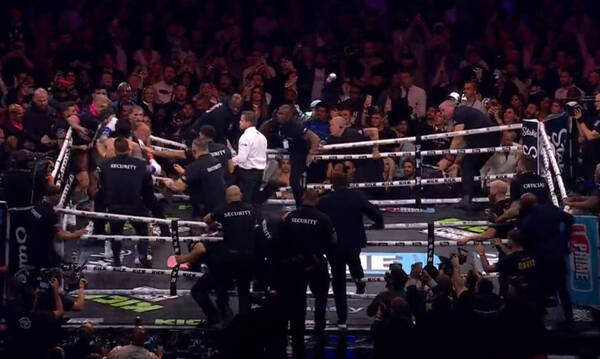 Πυγμαχία: Χάος στο ρινγκ! Μπουνιές και μετά το τέλος του Πολ – Ντάνις | Δείτε video με όσα έγιναν