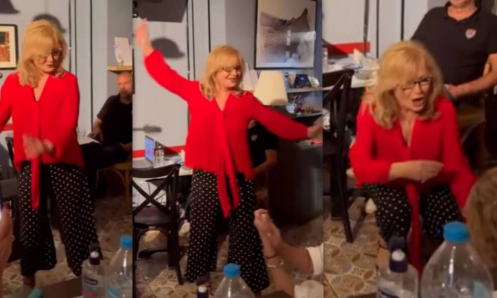 H Νικολούλη σε μεγάλα κέφια! Το βαρύ ζεϊμπέκικο & τα επικά σχόλια!