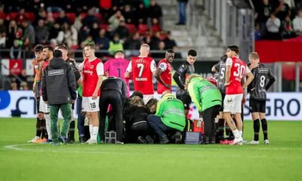 «Πάγωσαν» στην Ολλανδία: Κατέρρευσε ο Ντοστ στο χορτάρι, αλλά συνήλθε - Συγκλονιστικό βίντεο